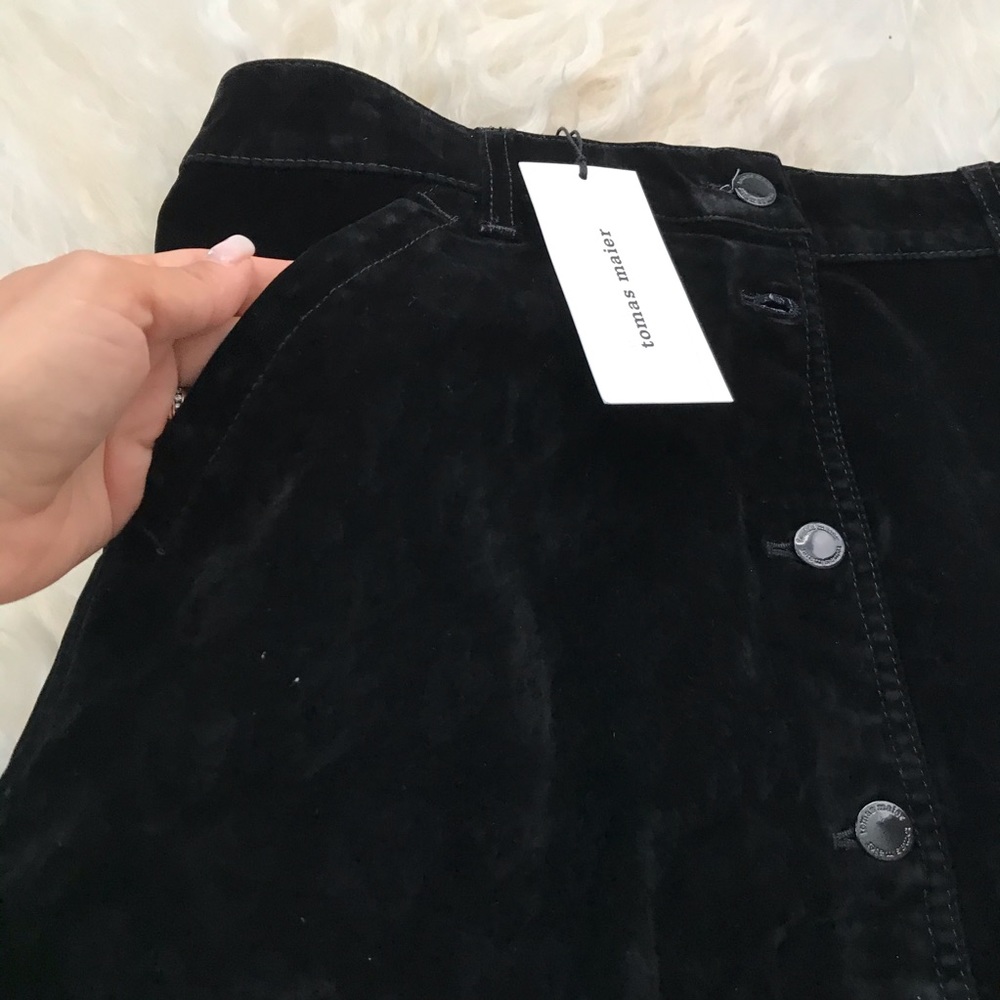 TOMAS MAIER Velvet Knee-Length Skirt - Picture 4 of 7